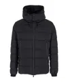 Tatras Borbore Black Down Jacket With Hood And Logo Patch On The Side In Tech Fabric Man In Black