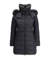 Tatras Quilted Down Coat With Detachable Fur-trimmed Hood In Black
