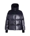 Tatras Hooded Quilted Coat Side Pockets In Blue