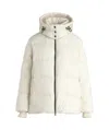 Tatras Cozy Quilted Hooded Coat Drawstring In White
