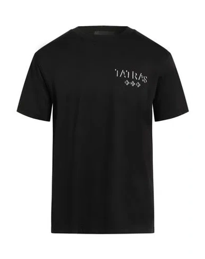 Tatras Man T-shirt Black Size 5 Cotton