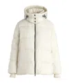 Tatras Cozy Quilted Hooded Coat Drawstring In White