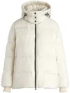 Tatras Cozy Quilted Hooded Coat Drawstring In White