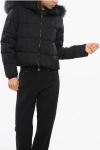 Tatras Nylon Aveci Down Jacket With Fur Hood In Black