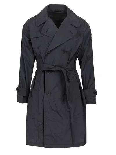 Tatras Fredi Trench Nylon Taffeta Blu In Blue