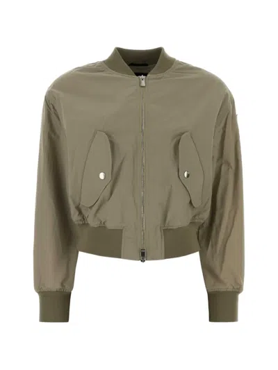 Tatras Nylon Ottamota Bomber Jacket Front Pockets In Green