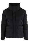 Tatras High Neck Quilted Jacket Pockets In Black