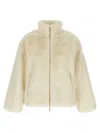 Tatras Plush Polyester Jacket In Neutral