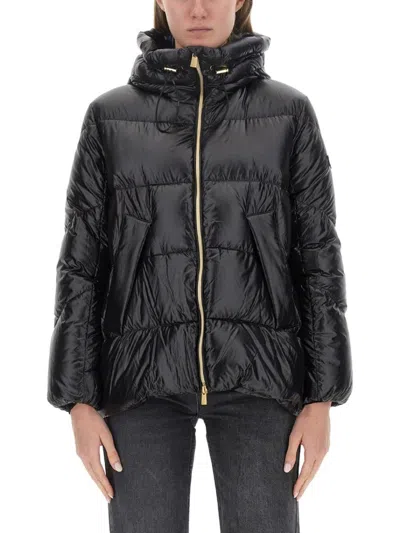 TATRAS PUFFY BLACK NYLON JACKET