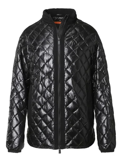 Tatras Quilted Diamond-pattern Jacket In Black