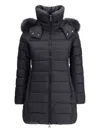 Tatras Quilted Down Coat With Detachable Fur-trimmed Hood In Black
