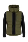 Tatras Long Quilted Down Jacket With Adjustable Cuffs In Green
