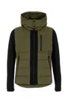 Tatras Long Quilted Down Jacket With Adjustable Cuffs In Green