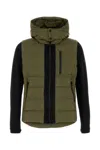 Tatras Long Quilted Down Jacket With Adjustable Cuffs In Green