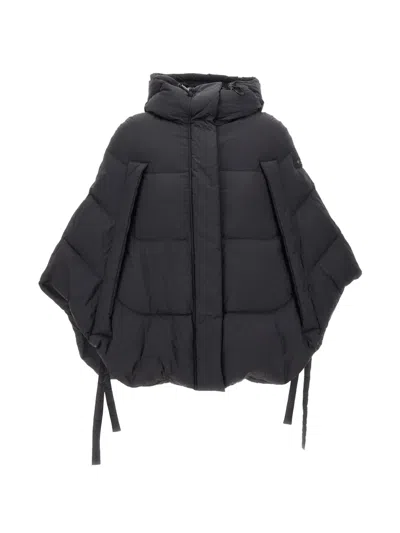 Tatras Reila Cape-style Down Jacket In Black