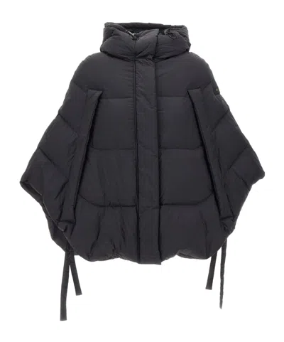 Tatras Reila Hooded Down Cape In Black