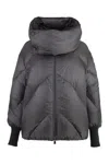 Tatras Risha Full Zip Down Jacket In Grey