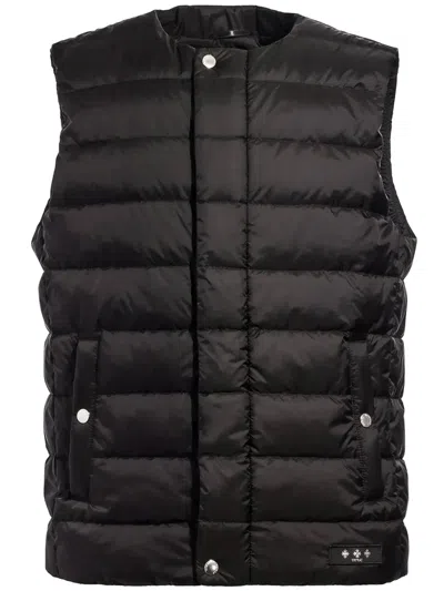 Tatras Salonicco Padded Sleeveless Jacket Side Pockets In Black