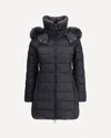 Tatras Quilted Down Coat With Detachable Fur-trimmed Hood In Black