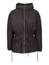 Tatras Sedum Over Field Jkt High-density Cotton Gabardine Coats Grey In Black