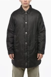 Tatras Solid Color Long Down Jacket With Logoed Buttons In Black