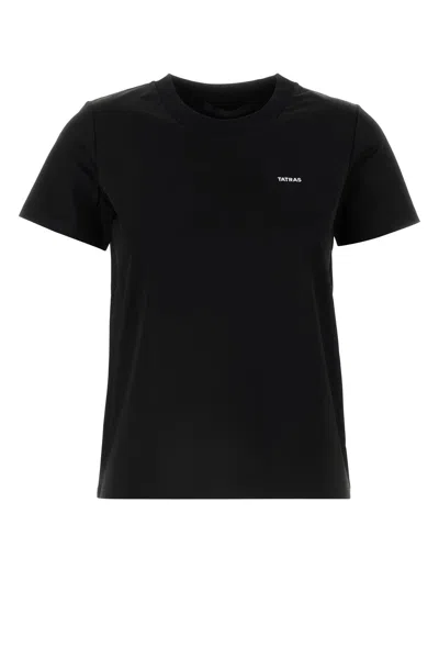 TATRAS TATRAS BLACK COTTON T-SHIRT