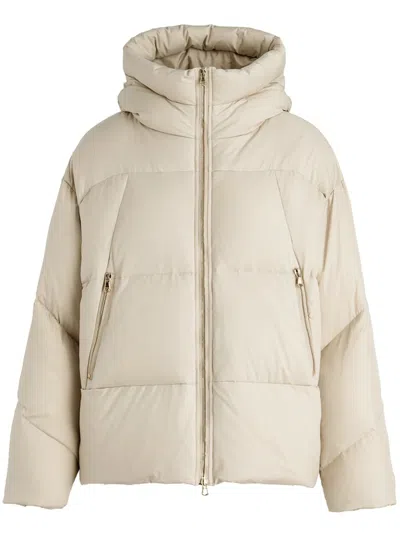 Tatras Hooded Padded Coat In Beige