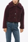 Tatras Teddy Effect Mamateta Jacket With 4 Buttons In Purple