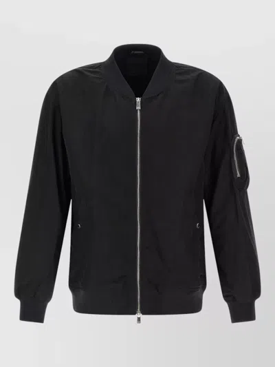 Tatras Tomori Blouson Ribbed Cuffs Sleeve Pocket In Black