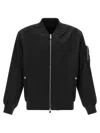 Tatras 'tomori' Flight Jacket With Ribbed Details In Black