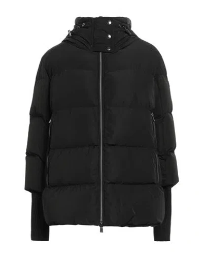 Tatras Woman Puffer Black Size 4 Polyester, Wool, Acrylic, Nylon, Elastane