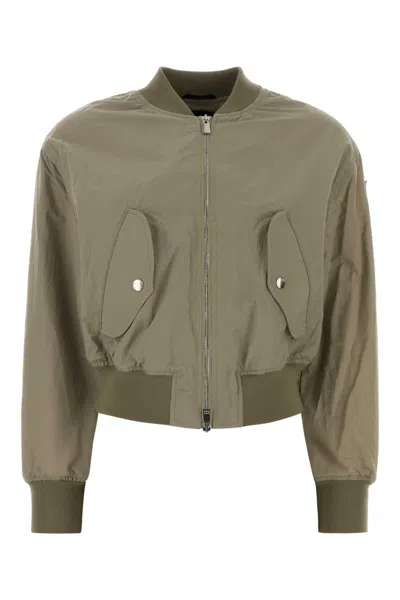 Tatras Women's Nylon Bomber Jacket In Green