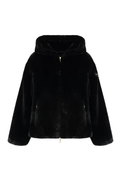 Tatras Yumola Jacket In Eco-fur In Black