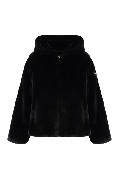 Tatras Yumola Jacket In Eco-fur In Black