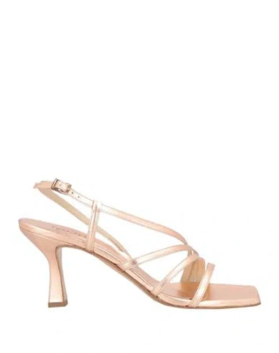 Tattoo Pinto Woman Sandals Rose Gold Size 10 Leather