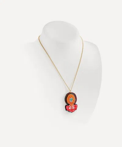 Tatty Devine Pink Ancestor Pendant Necklace