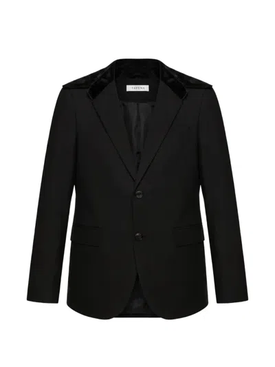 Tatuna Suede-collar Blazer In Multi