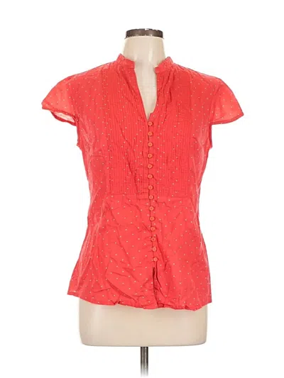 Pre-owned Tatuum Short Sleeve Blouse In Red