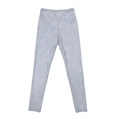 Taupe Activewear Women's Grey / Silver Cheetah High Waist Leggings In Gray