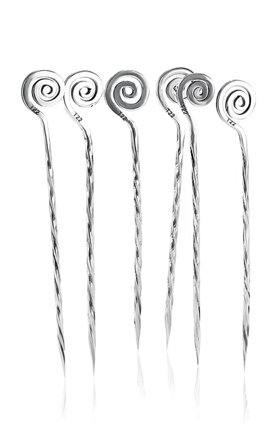 Tavares 1922 - 4 Cocktail Pins - Silver