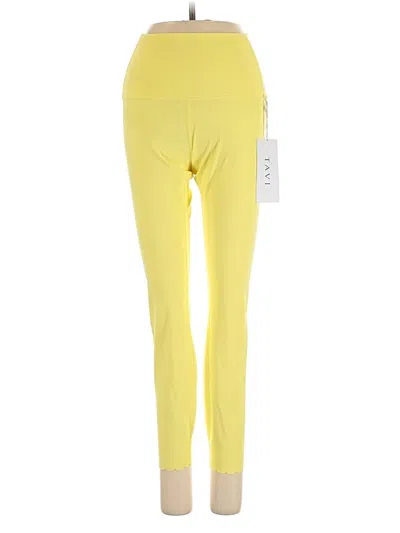Pre-owned Tavi Active Pants In Yellow
