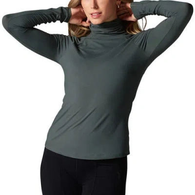 Tavi Brushed Tec Knit Chill Turtle Neck In Black