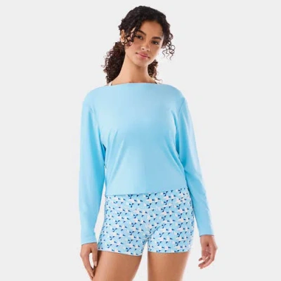 Tavi Brushed Tec Knit Long Sleeve In Blue