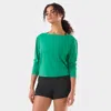 Tavi Brushed Tec Knit Long Sleeve In Green