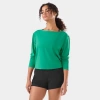 Tavi Brushed Tec Knit Long Sleeve In Green