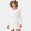 Tavi Brushed Tec Knit Long Sleeve In White