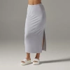 Tavi Brushed Tec Knit Midi Skirt In White