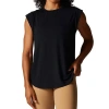 Tavi Cap Sleeve Muscle Tee In Black