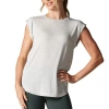 Tavi Cap Sleeve Muscle Tee In White