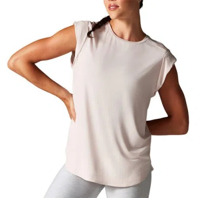 Tavi Cap Sleeve Muscle Tee In White